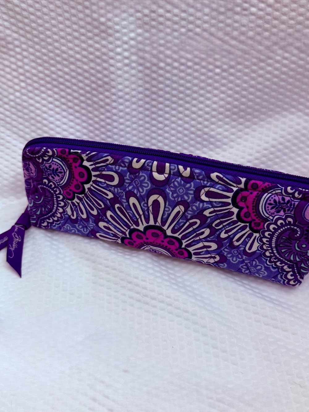 Vera Bradley Retired Lilac Tapestry Pouch
